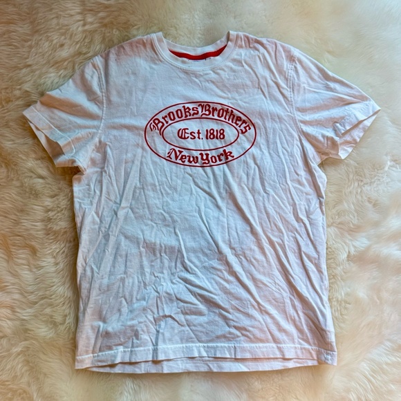 Brooks Brothers Label Graphic T-Shirt - Picture 1 of 3